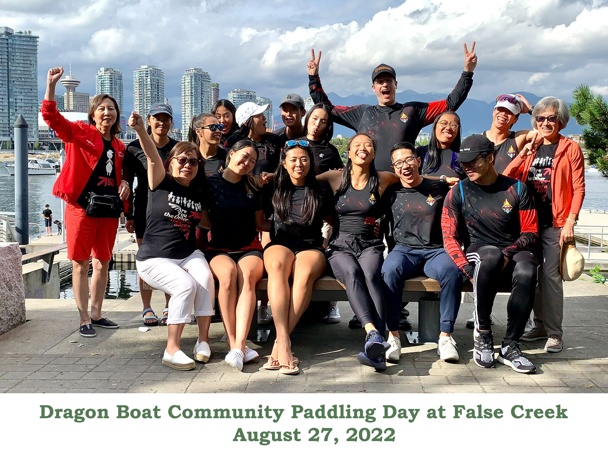 Dragon Boat Community Paddling Day at False Creek on August 27, 2022